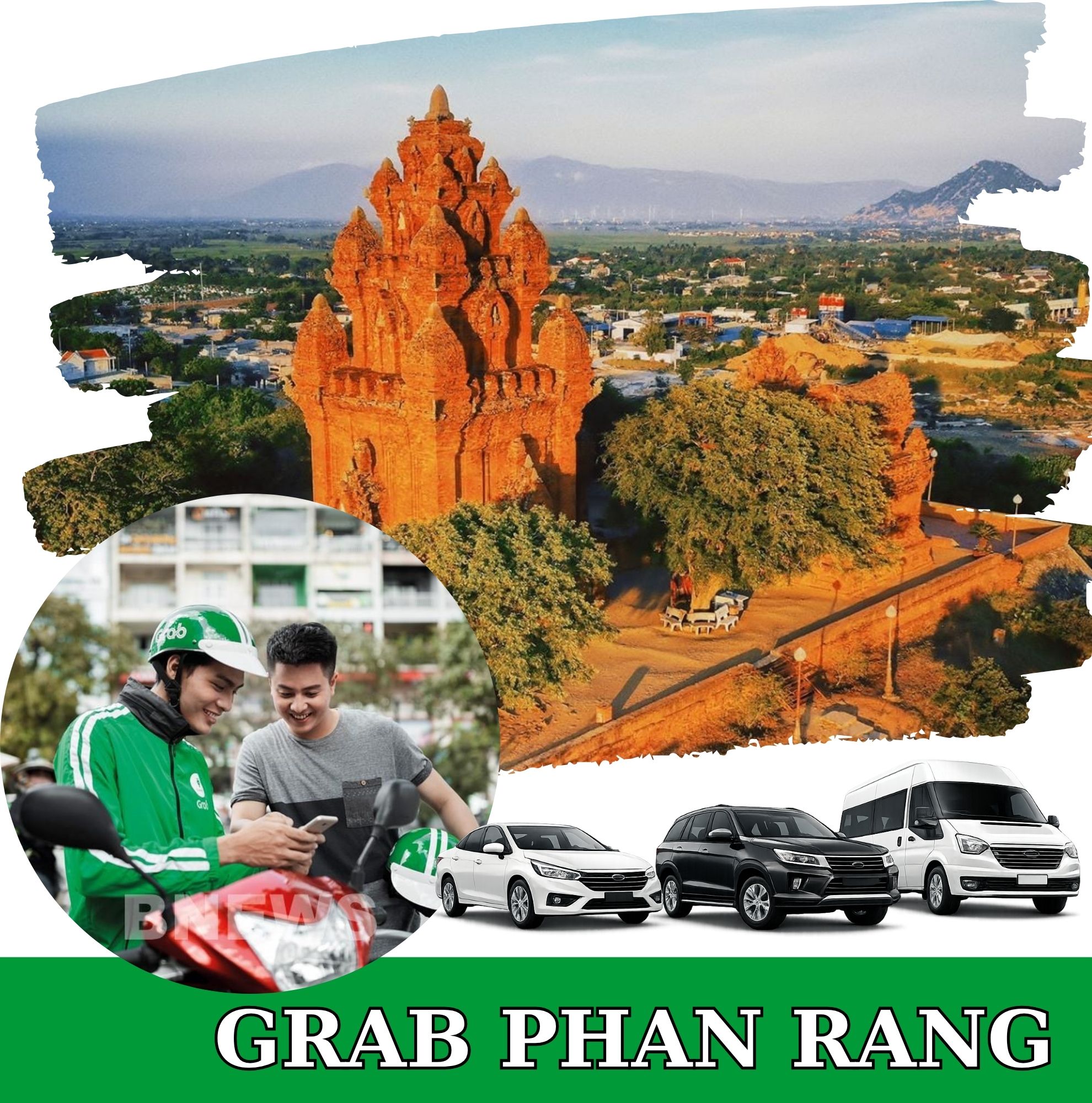 Dịch vụ xe Grab Phan Rang đưa bạn đến kháp phá tháp Po Klong Garai