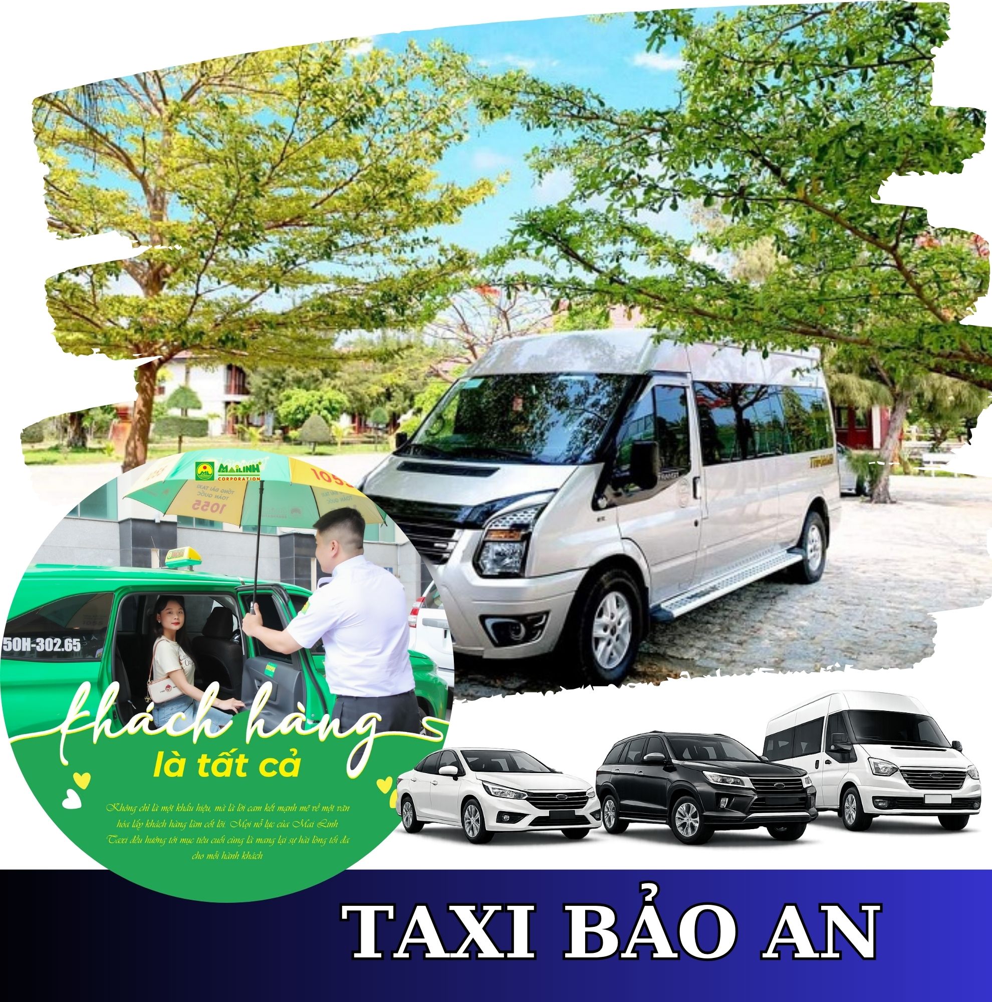 đặt xe taxi Bảo An đưa đón tận nơi