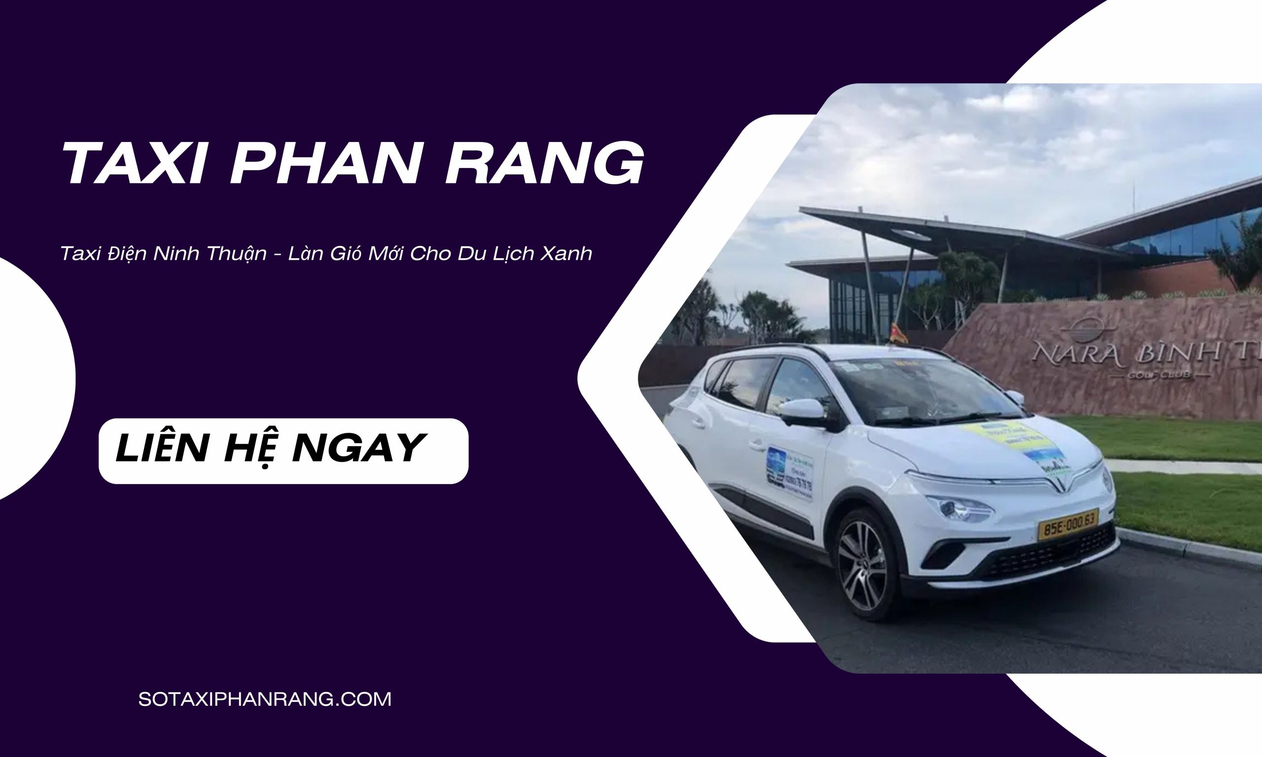 Taxi điện Phan Rang Ninh Thuận - VinFast xanh