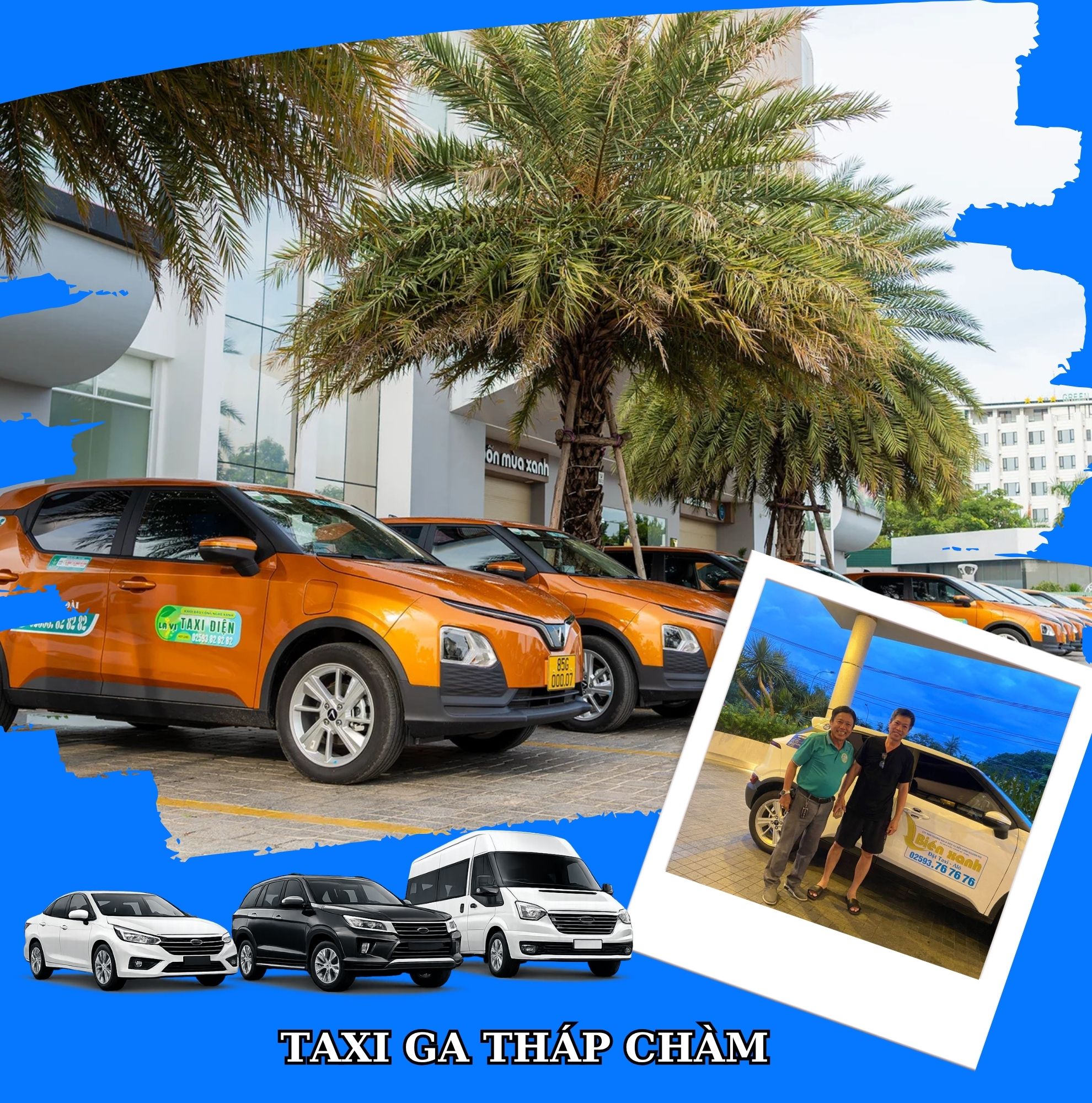 dịch vụ xe taxi ga Thám Chàm giá rẻ chuyên nghiệp