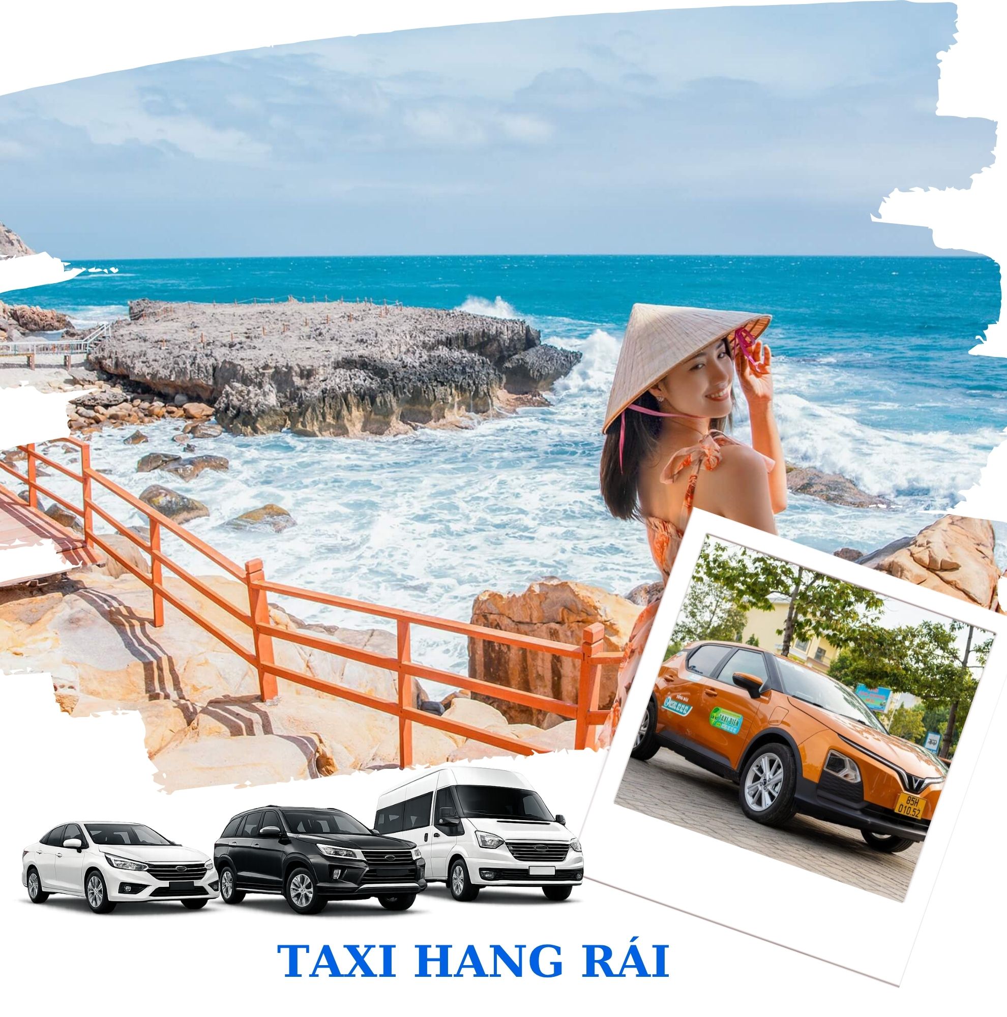 Taxi điện đi Hang Rái