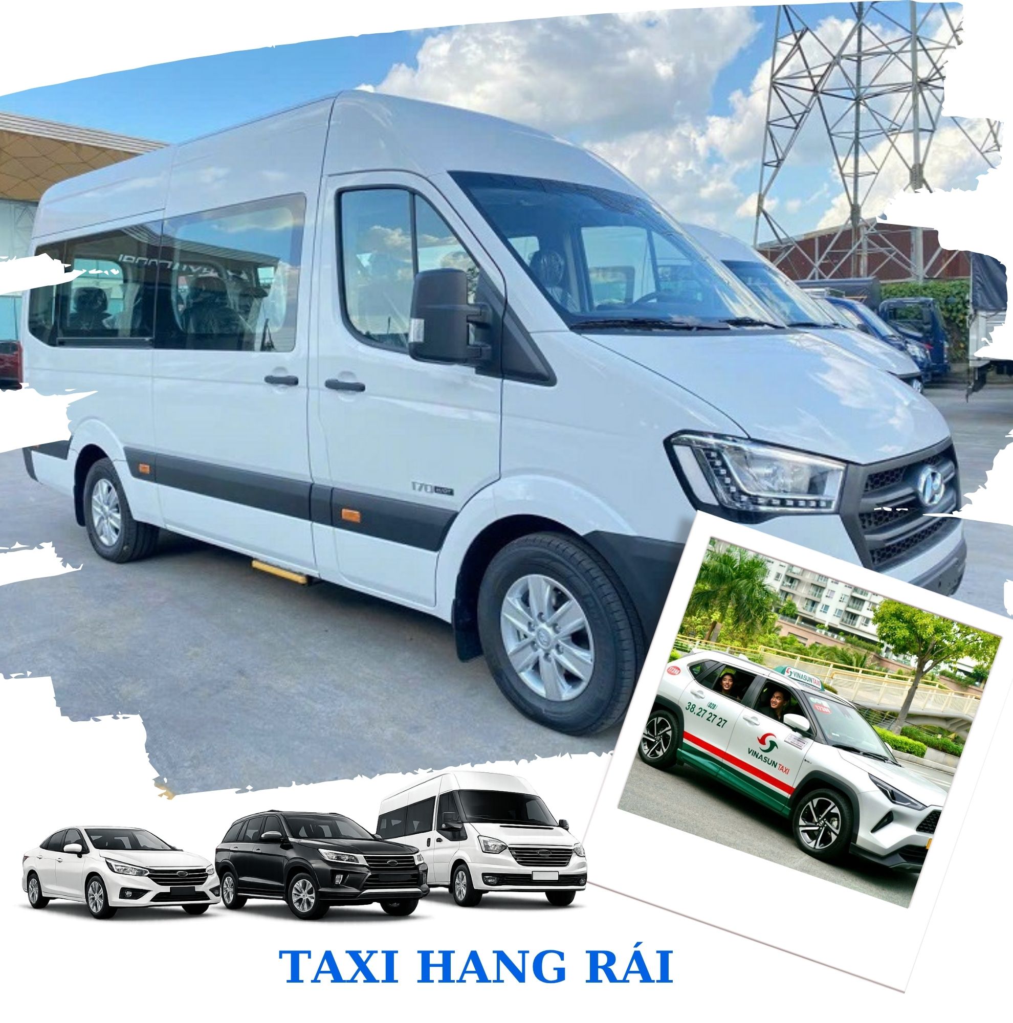 di chuyển bằng Taxi đến Hang Rái