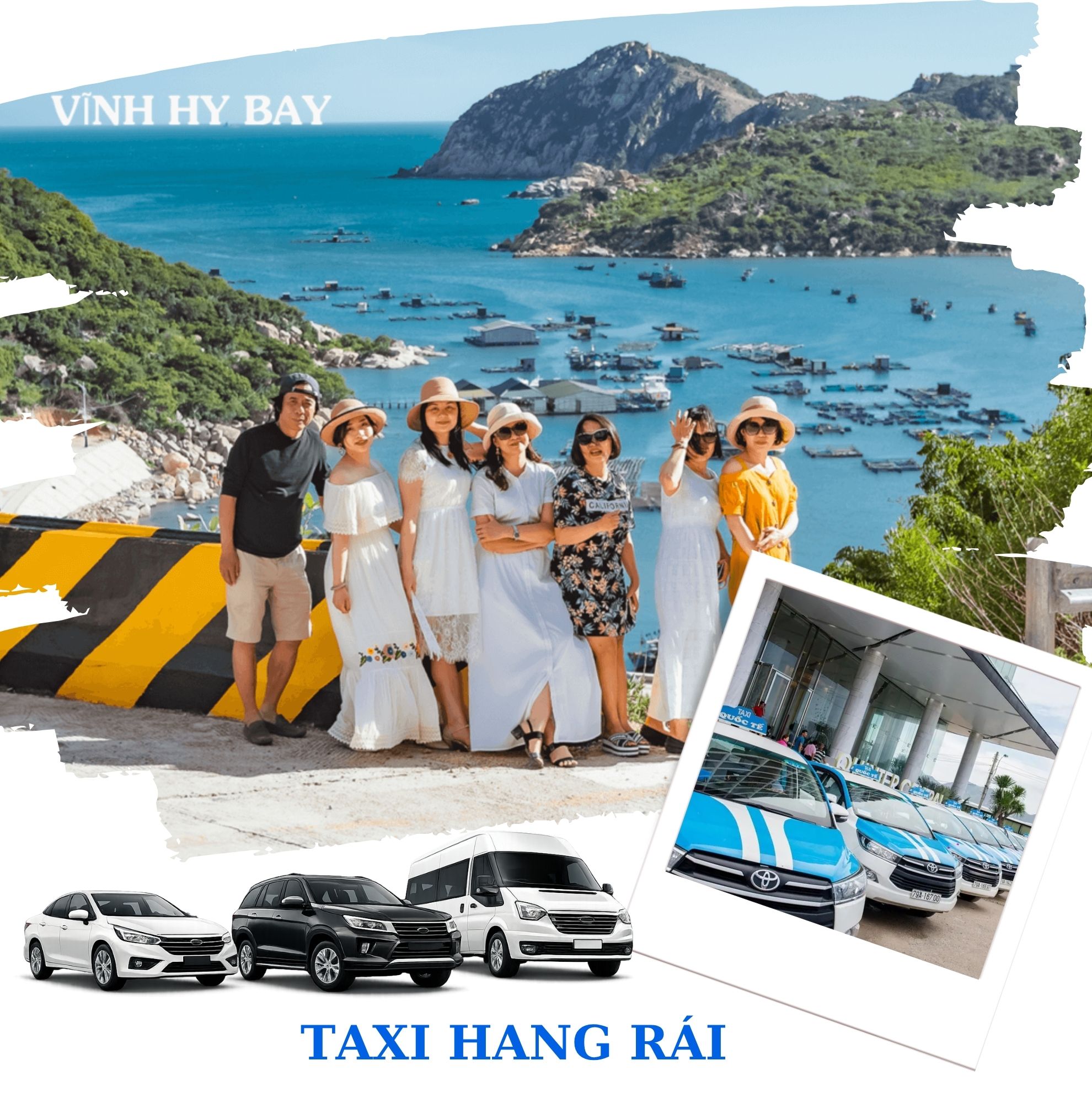 Đặt taxi đi tour Vĩnh Hy - Hang Rái