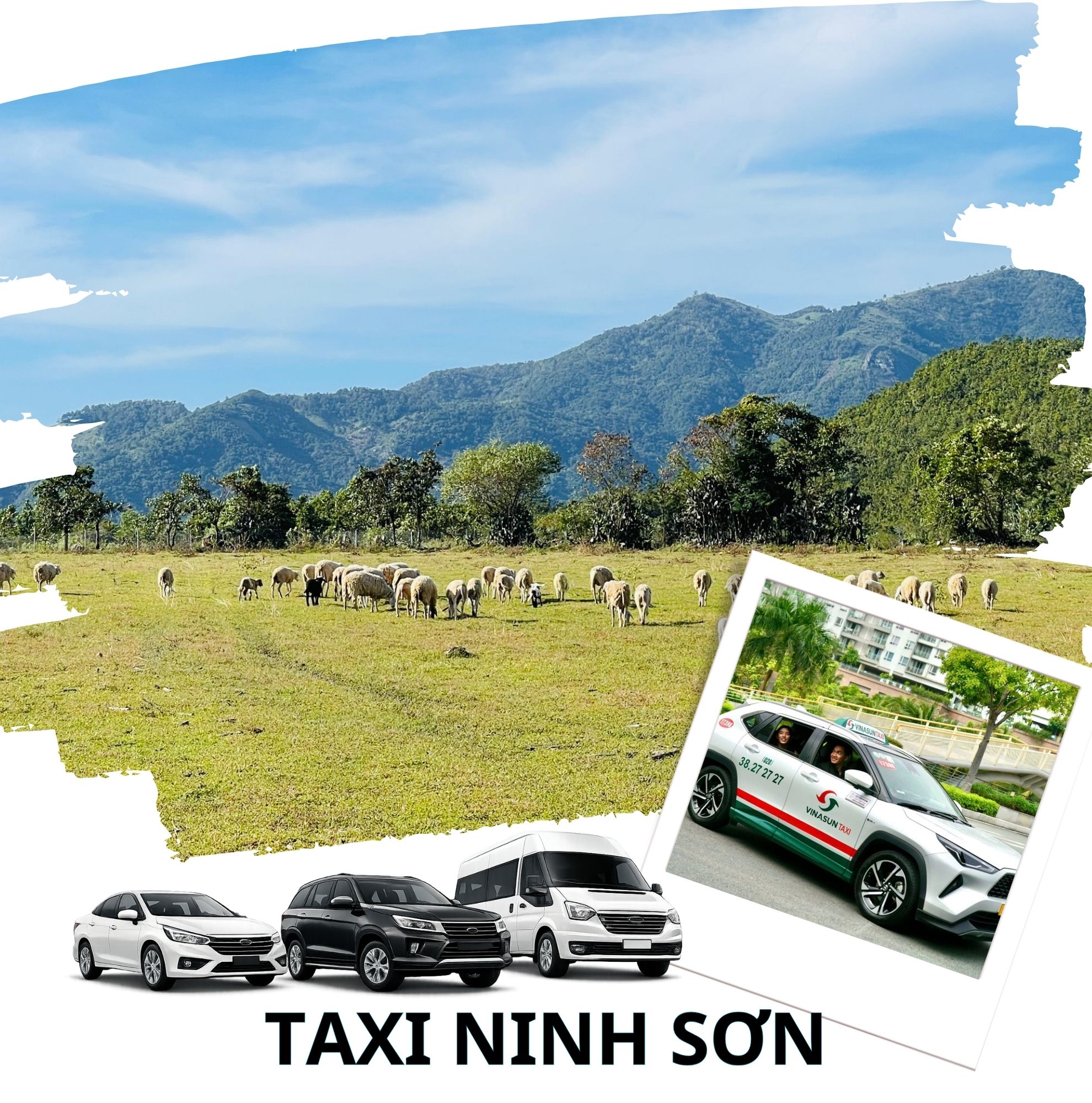 Xe taxi 7 chỗ di chuyển an toàn trên cung đường đèo