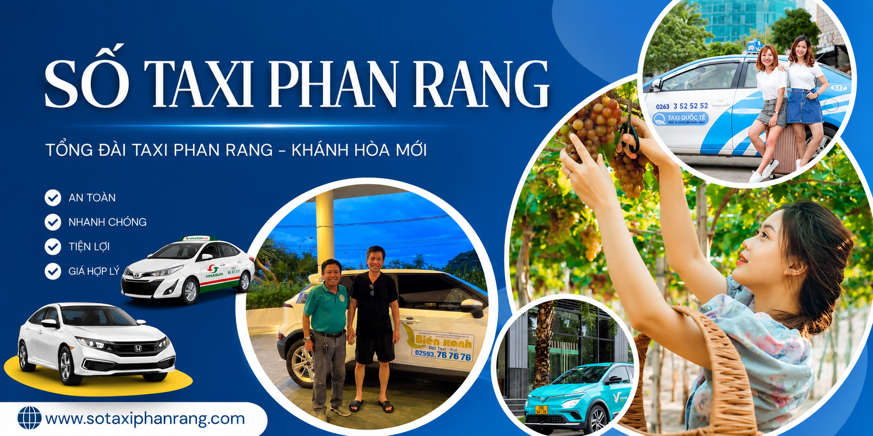 Hệ thống tổng đài taxi Phan Rang phục vụ hành khách di chuyển 24h